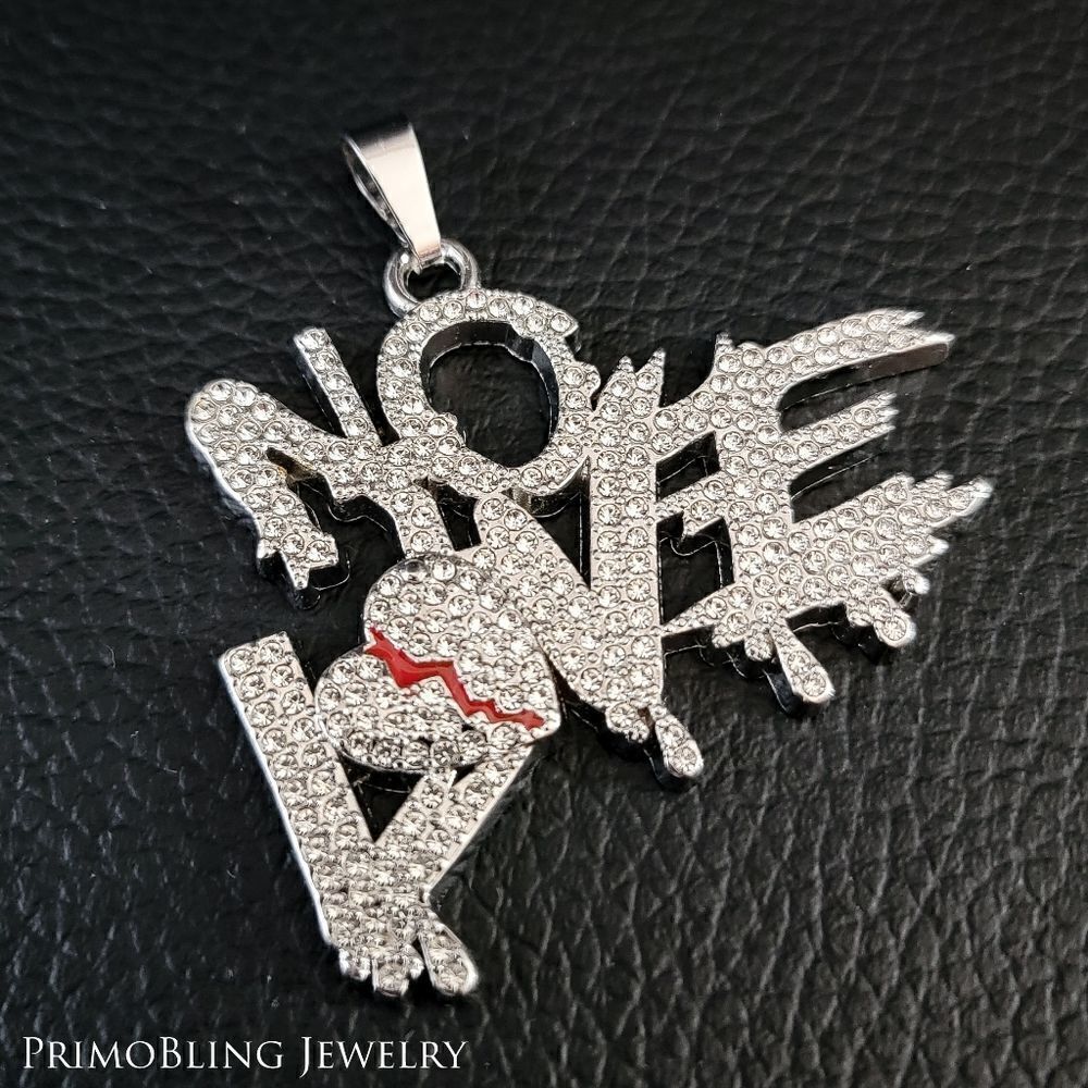 Hip Hop Iced Out No Love Necklace